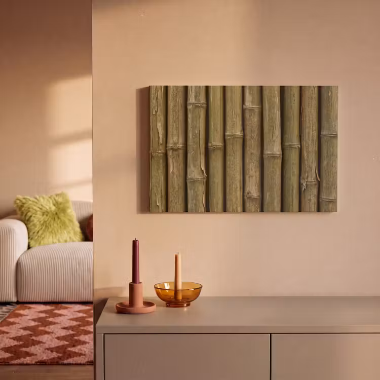 Canvas schilderij - Bamboe - Stengels - Natuur — 2
