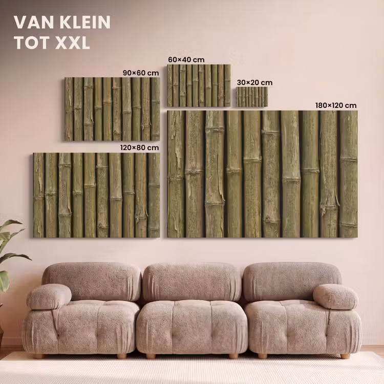 Canvas schilderij - Bamboe - Stengels - Natuur — 8