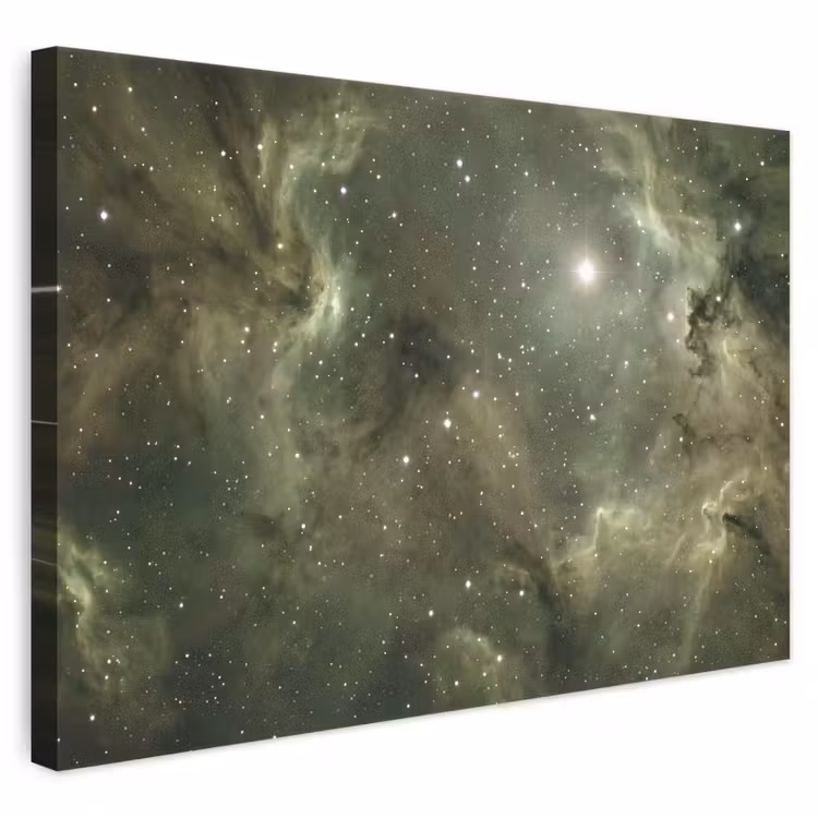 Canvas schilderij - Nevel - Sterren - Ruimte — 1