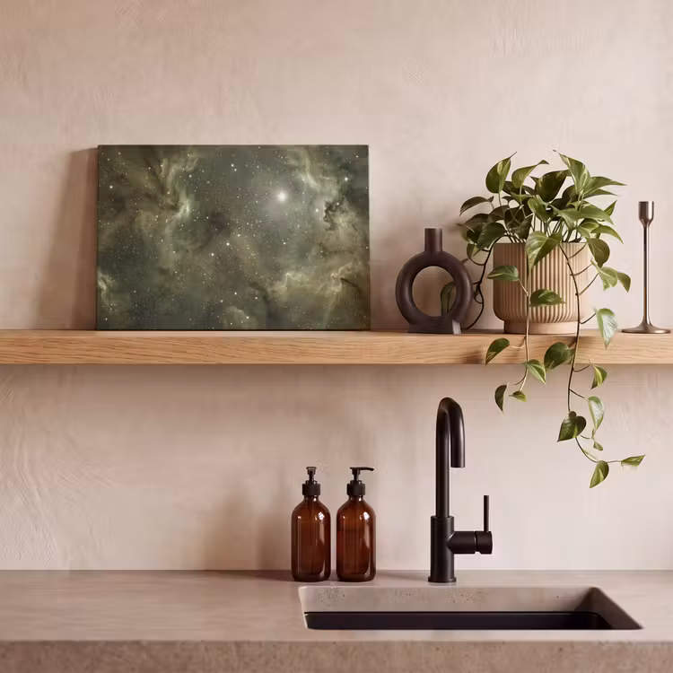 Canvas schilderij - Nevel - Sterren - Ruimte — 4
