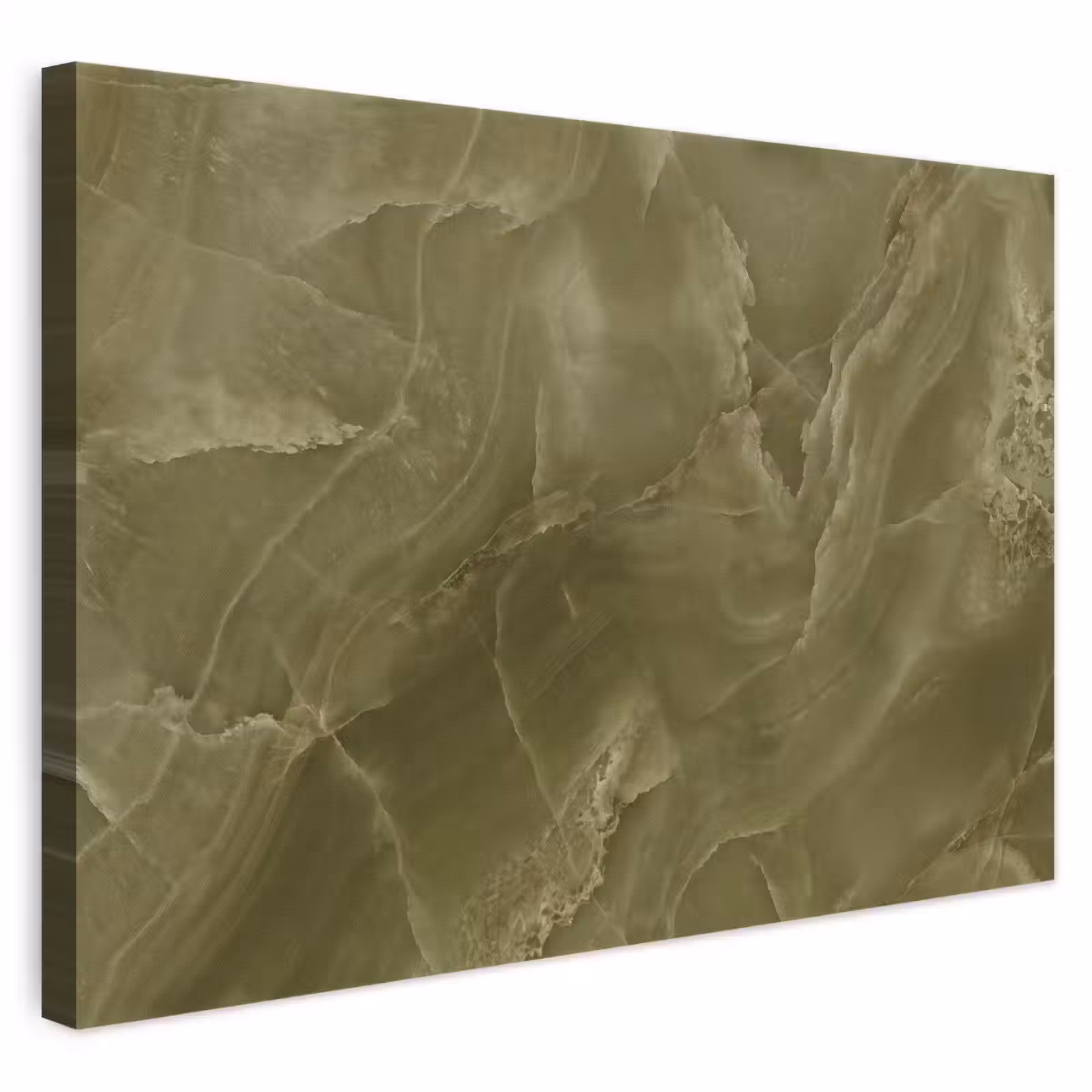 Canvas schilderij - Marmer - Groen - Abstract — 1