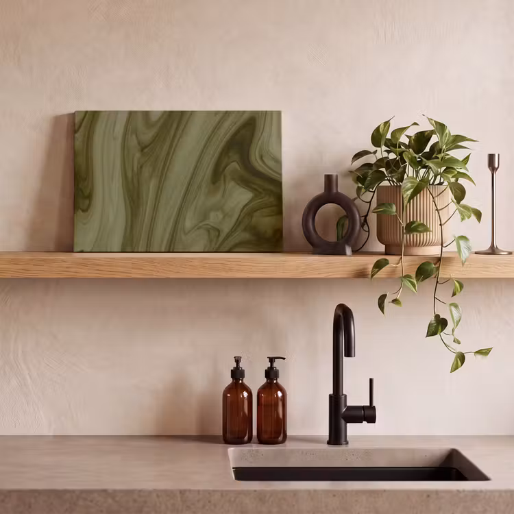 Canvas schilderij - Abstract - Groen - Modern — 4
