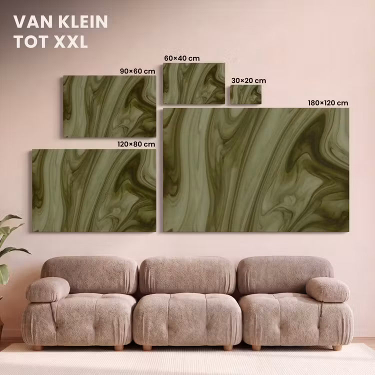 Canvas schilderij - Abstract - Groen - Modern — 8