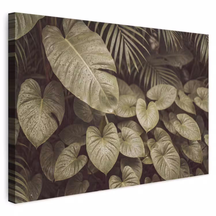 Canvas schilderij - Groene bladeren - Natuur — 1