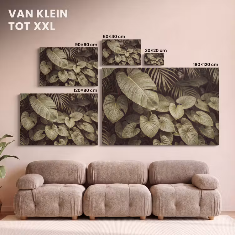 Canvas schilderij - Groene bladeren - Natuur — 8