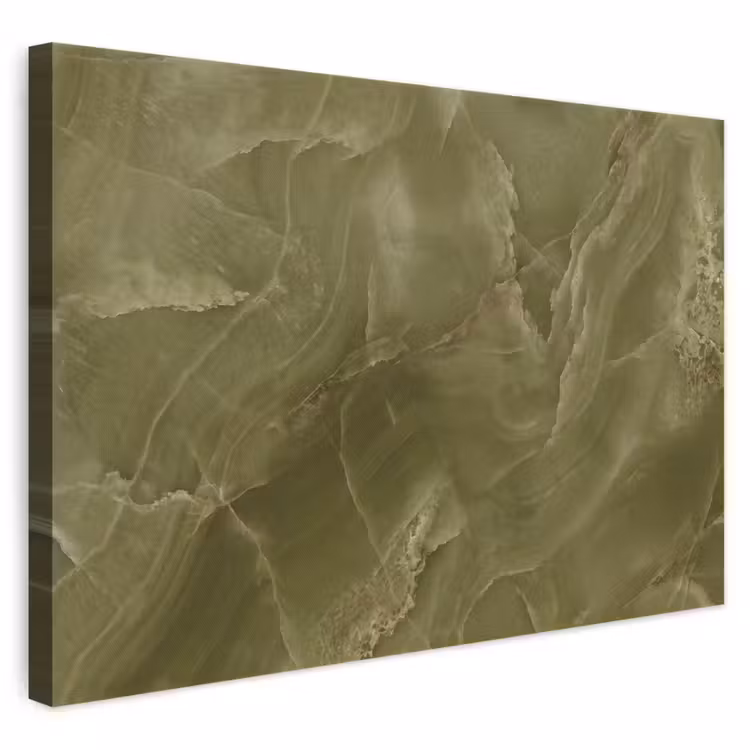 Canvas schilderij - Marmer - Groen - Abstract — 1