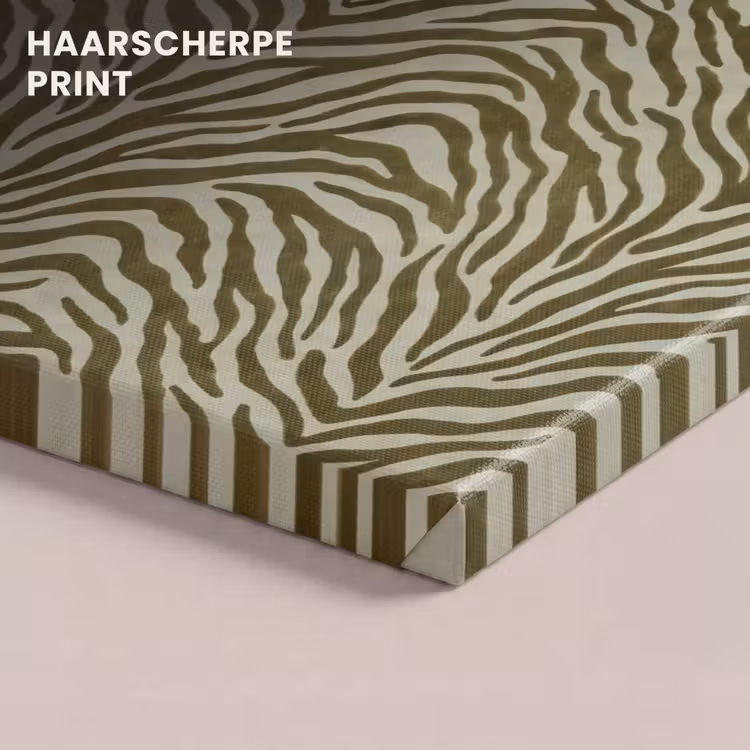 Canvas schilderij - Zebramotief - Groen - Modern — 5