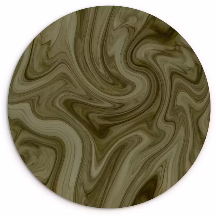 Muurcirkel - Abstract - Groen - Modern — 1