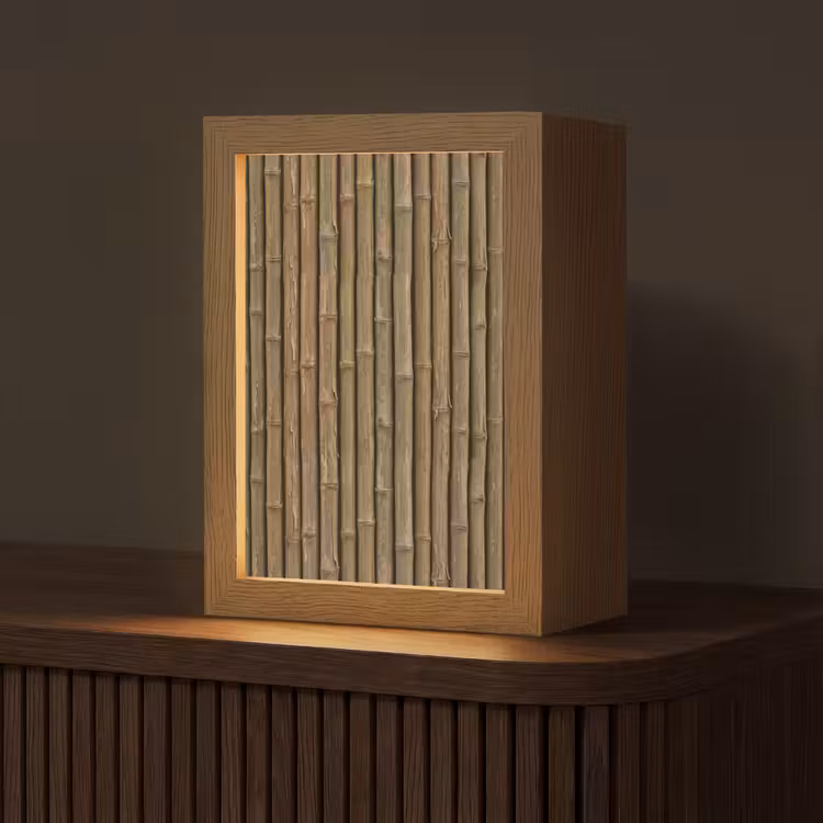 Gepersonaliseerde Lightbox - Bamboe - Stengels - Natuur — 1