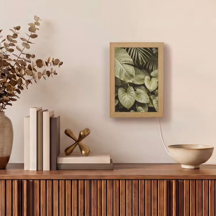 Gepersonaliseerde Lightbox - Groene bladeren - Natuur — 4