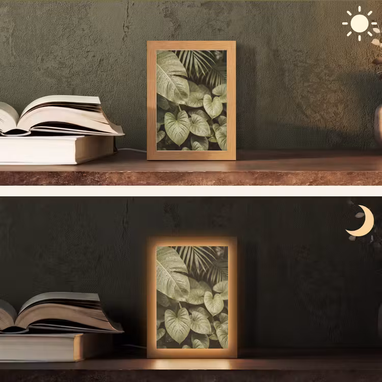 Gepersonaliseerde Lightbox - Groene bladeren - Natuur — 5