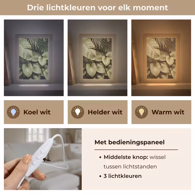 Gepersonaliseerde Lightbox - Groene bladeren - Natuur — 6