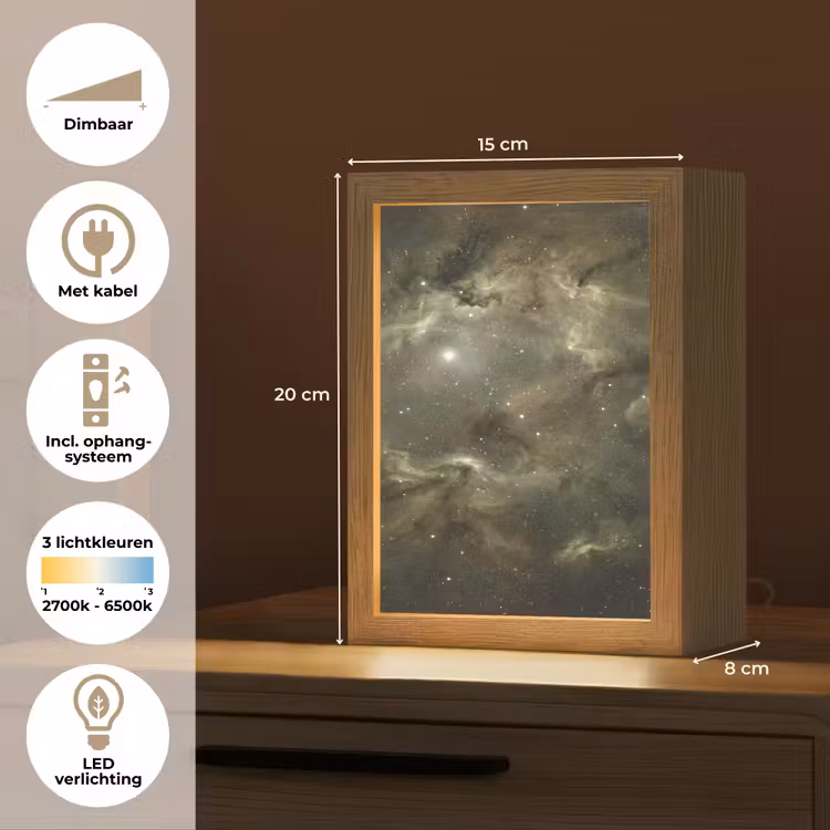 Gepersonaliseerde Lightbox - Nevel - Sterren - Ruimte — 7