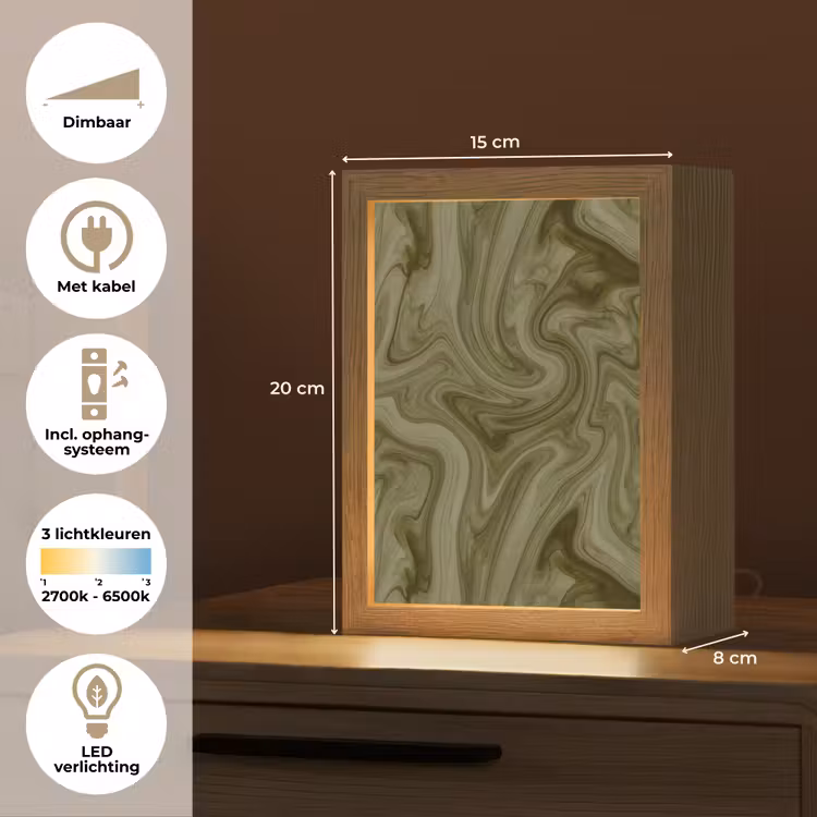 Gepersonaliseerde Lightbox - Abstract - Groen - Modern — 7