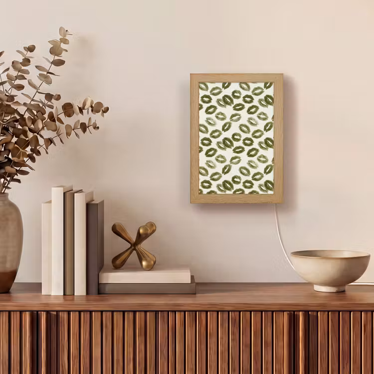 Gepersonaliseerde Lightbox - Kus - Patroon - Groen — 4