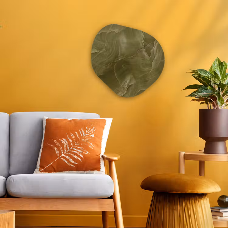 Organisch schilderij - Forex - Marmer - Groen - Abstract — 3