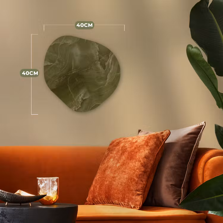 Organisch schilderij - Forex - Marmer - Groen - Abstract — 4
