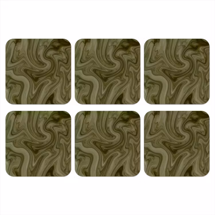 Onderzetter - Abstract - Groen - Modern — 1