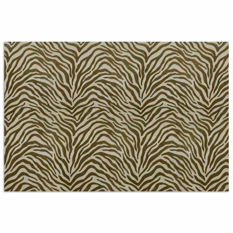 Poster - Zebramotief - Groen - Modern — 1