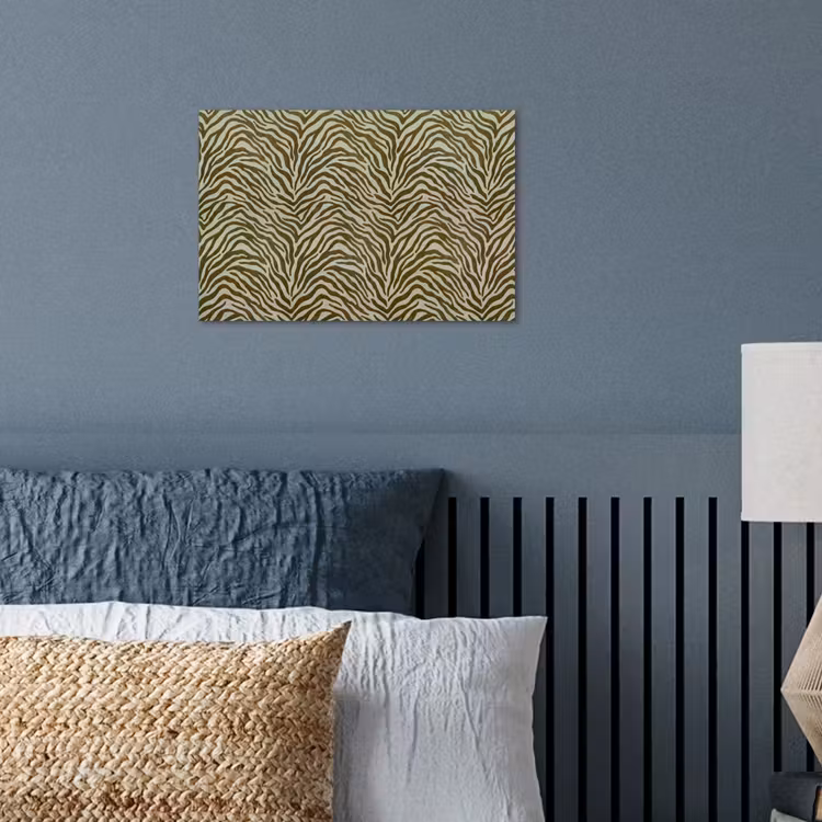 Poster - Zebramotief - Groen - Modern — 3