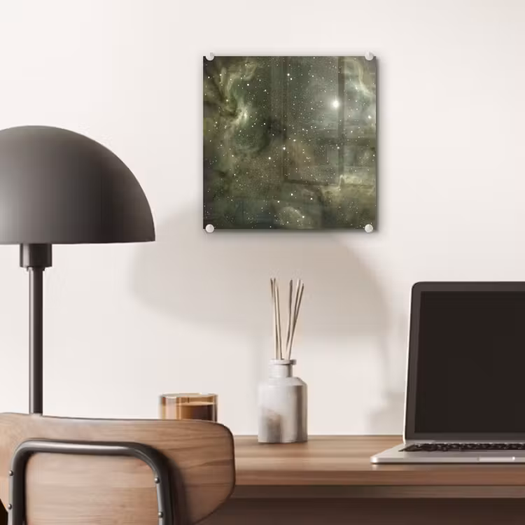 Glas schilderij - Nevel - Sterren - Ruimte — 7