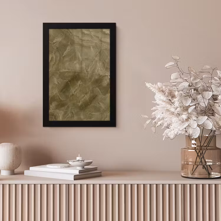 Poster met lijst - Marmer - Groen - Abstract — 5