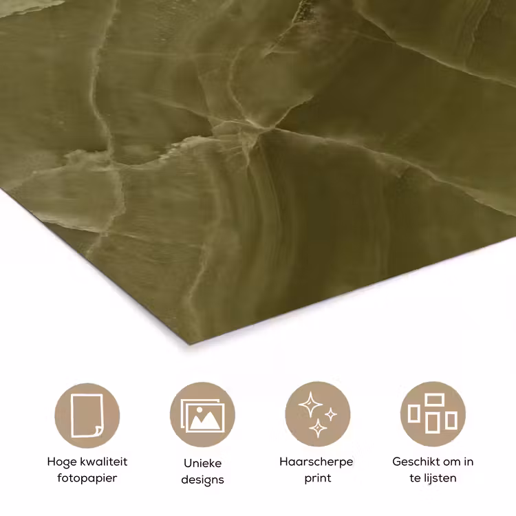 Poster - Marmer - Groen - Abstract — 5