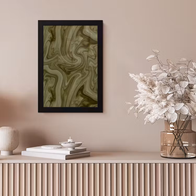 Poster met lijst - Abstract - Groen - Modern — 5