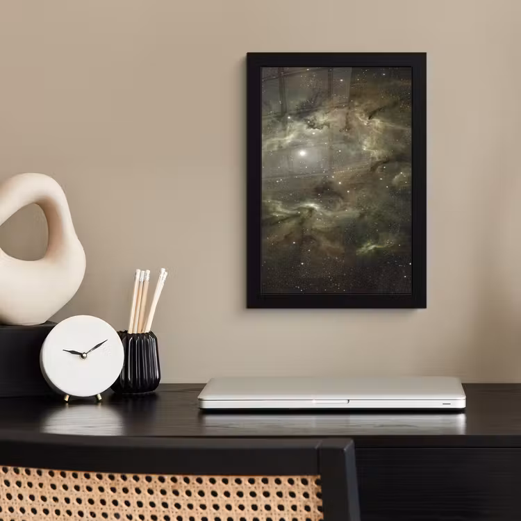 Poster met lijst - Nevel - Sterren - Ruimte — 2