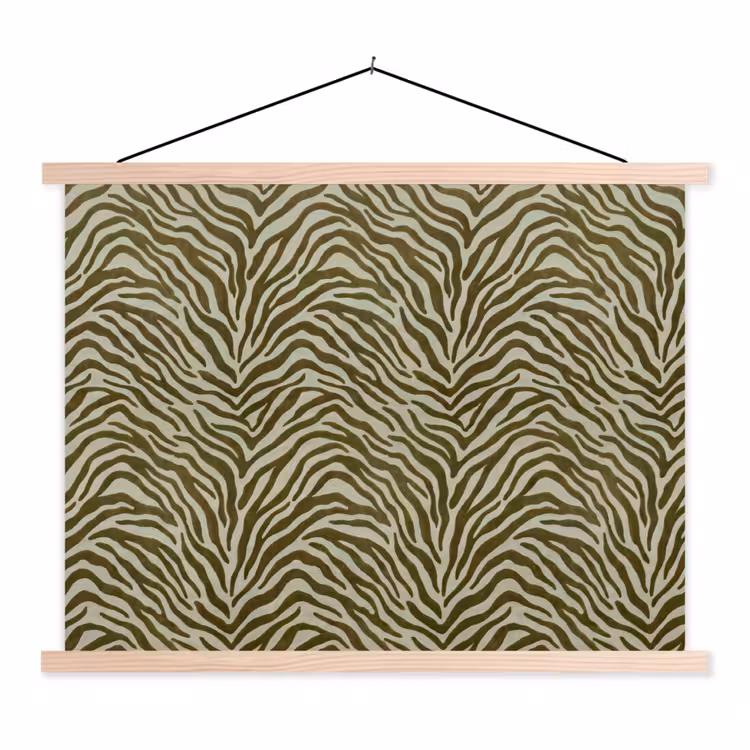 Schoolplaat - Zebramotief - Groen - Modern — 1