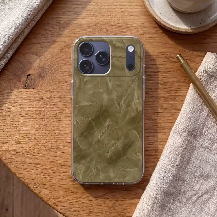 Telefoonhoesje Softcase - Marmer - Groen - Abstract — 2