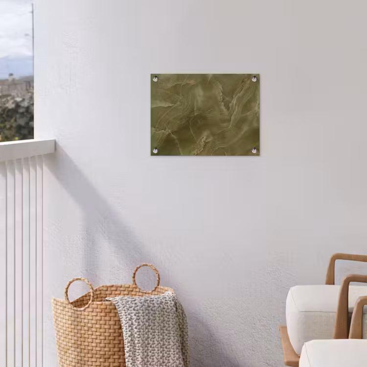 Tuinposter - Marmer - Groen - Abstract — 3