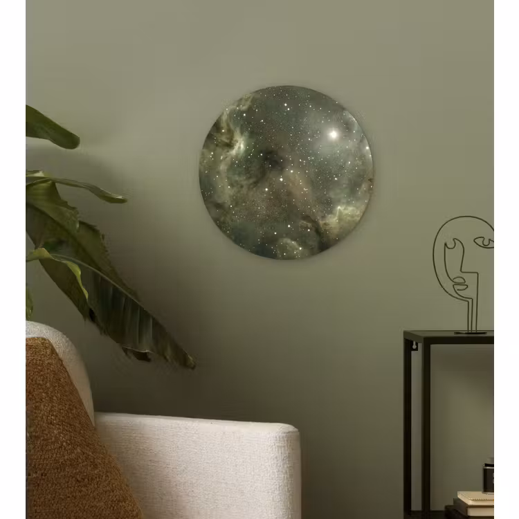 Wandcirkel - Glas - Nevel - Sterren - Ruimte — 3