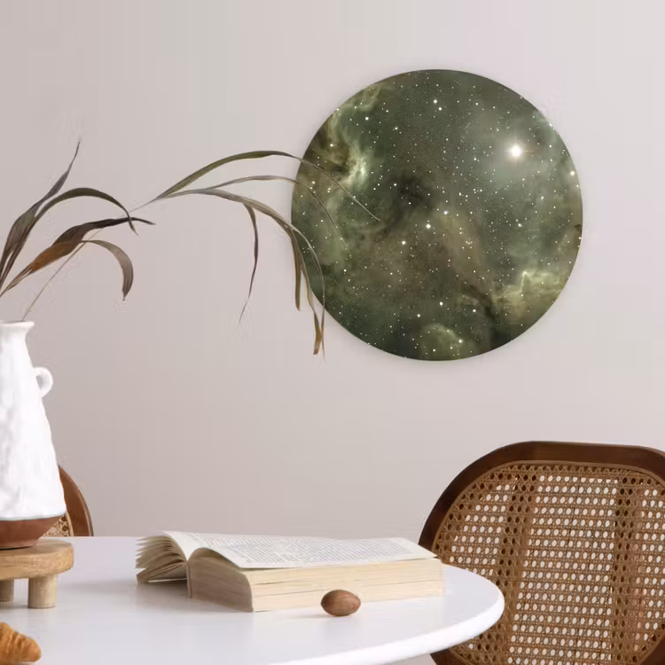 Wandcirkel - Glas - Nevel - Sterren - Ruimte — 4