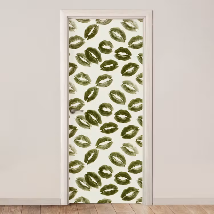 Deursticker - Kus - Patroon - Groen — 1