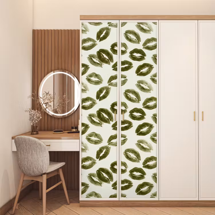 Deursticker - Kus - Patroon - Groen — 5