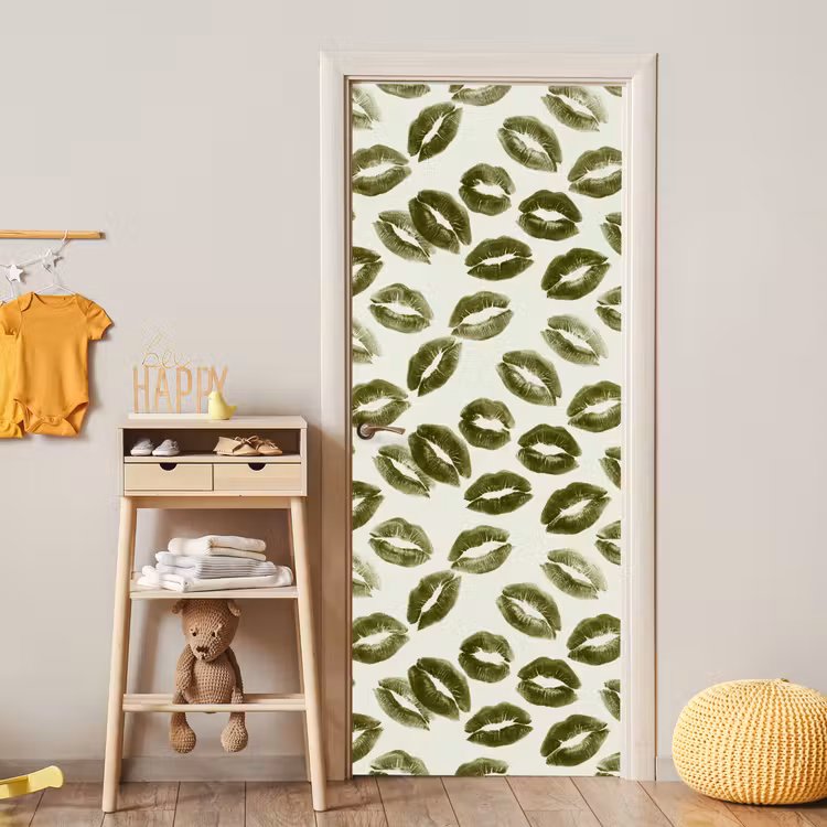 Deursticker - Kus - Patroon - Groen — 6