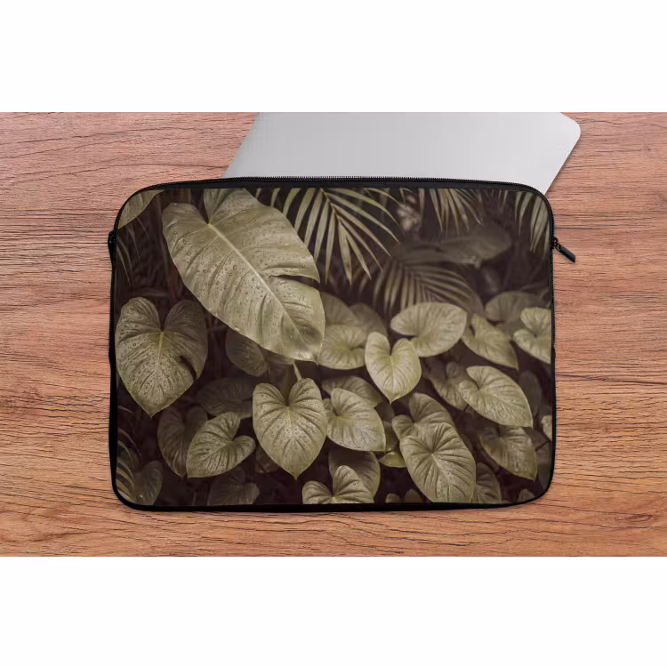 Laptophoes - Groene bladeren - Natuur — 2
