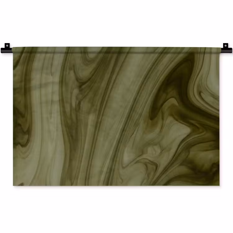 Wandkleed - Abstract - Groen - Modern — 1