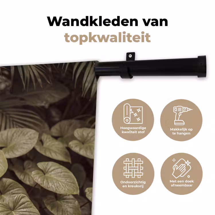 Wandkleed - Groene bladeren - Natuur — 3