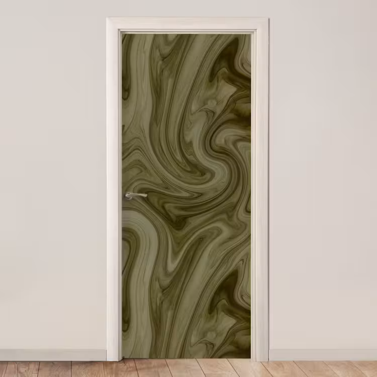 Deursticker - Abstract - Groen - Modern — 1