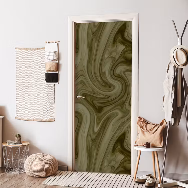 Deursticker - Abstract - Groen - Modern — 8