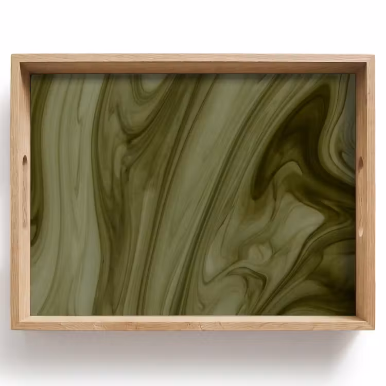 Dienblad - Abstract - Groen - Modern — 1