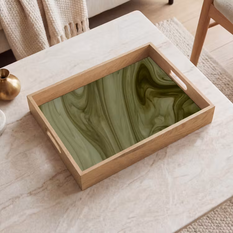 Dienblad - Abstract - Groen - Modern — 2