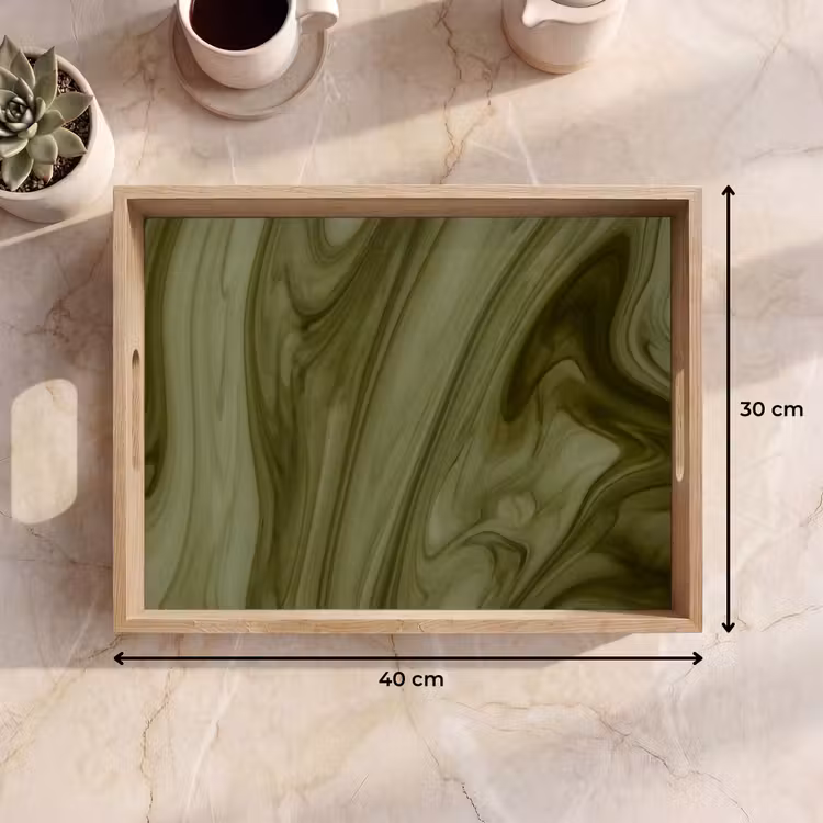Dienblad - Abstract - Groen - Modern — 9