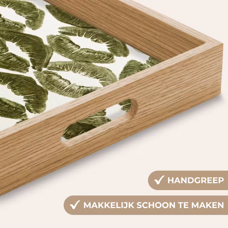 Dienblad - Kus - Patroon - Groen — 5