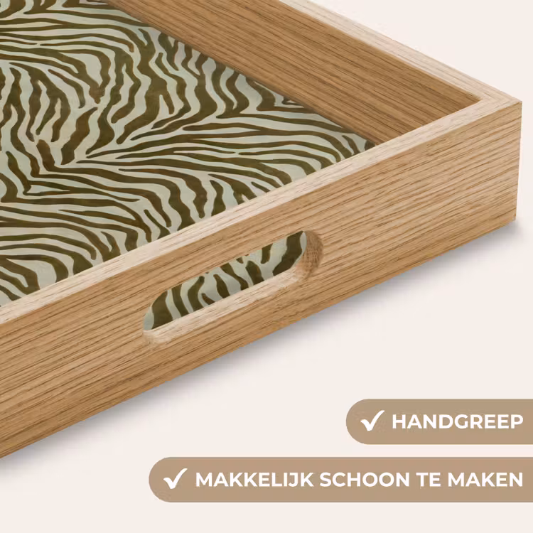 Dienblad - Zebramotief - Groen - Modern — 5