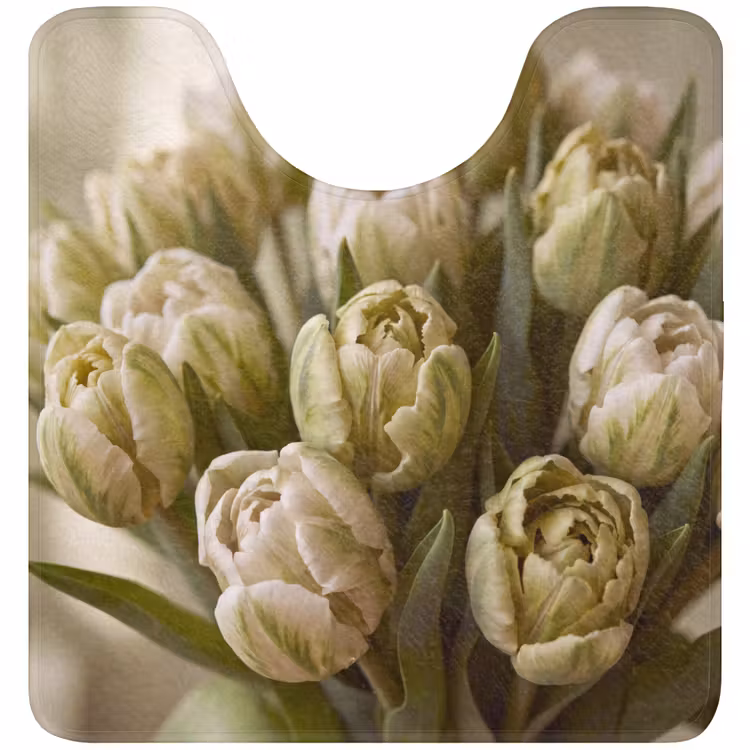 Wc Mat - Bloemen - Groen - Natuur — 1