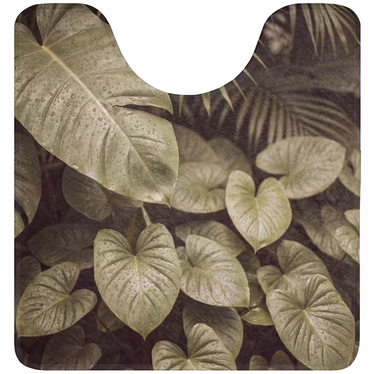 Wc Mat - Groene bladeren - Natuur — 1