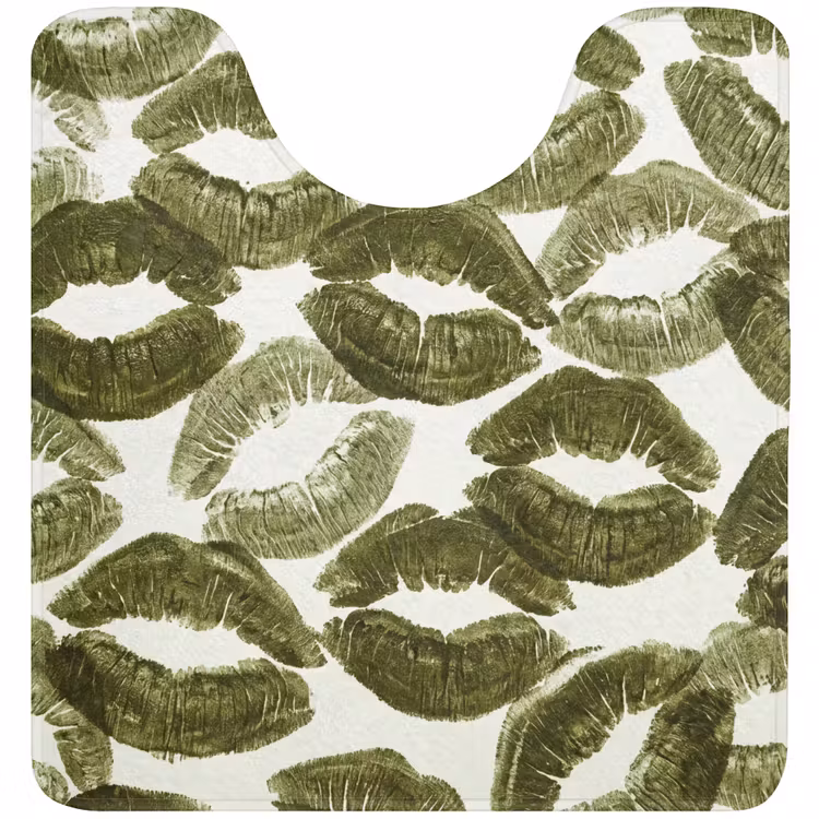 Wc Mat - Kus - Patroon - Groen — 1